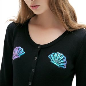 Ironfist S’hell Black Cardigan Mermaid XL NWT